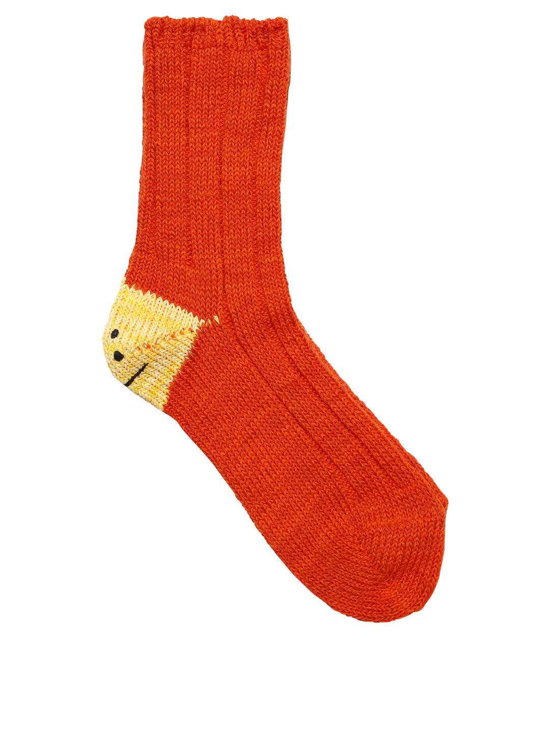 Rainbowy Happy Heel Socks Orange