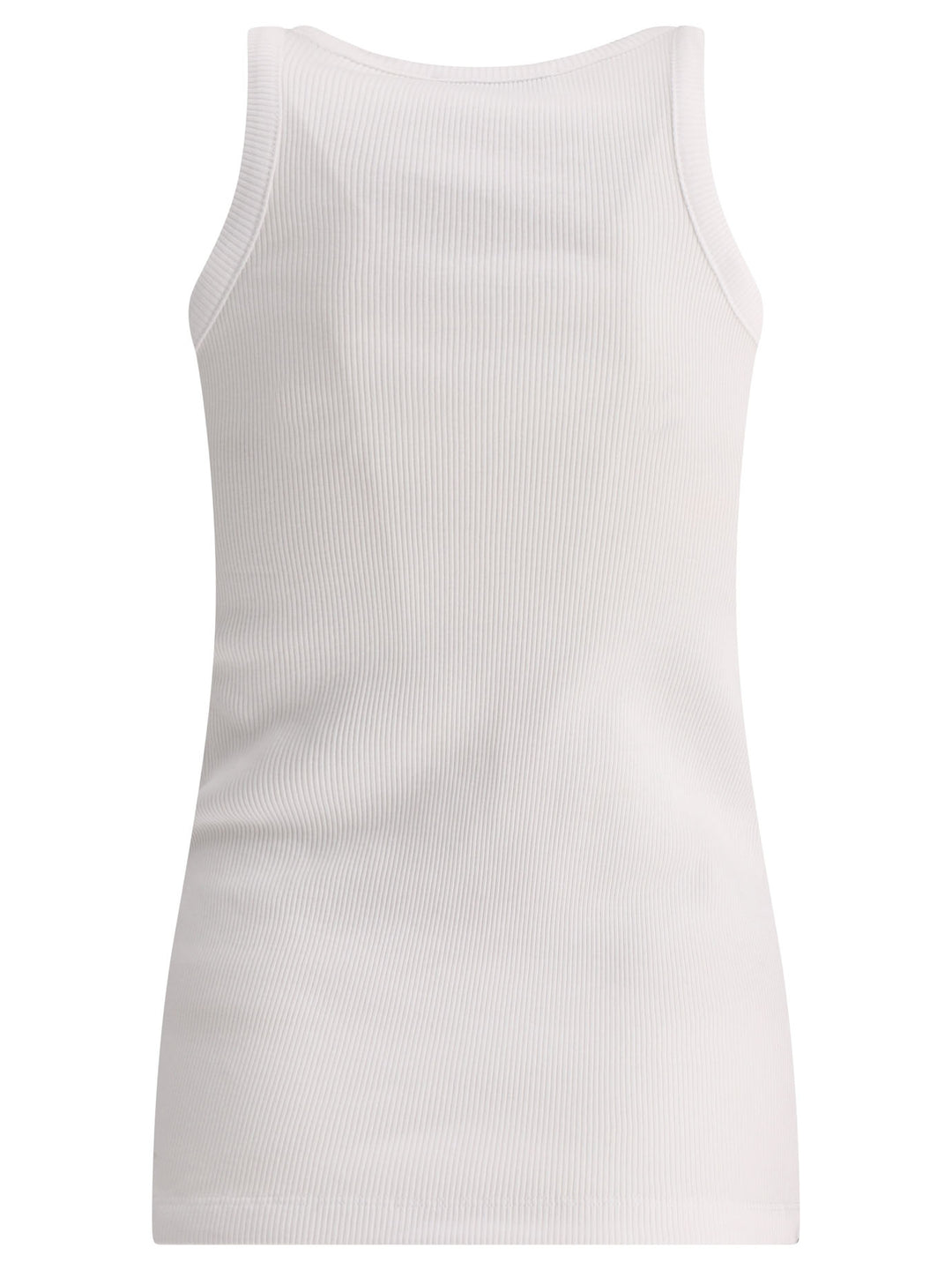 Trimmed Tank Top Tops White