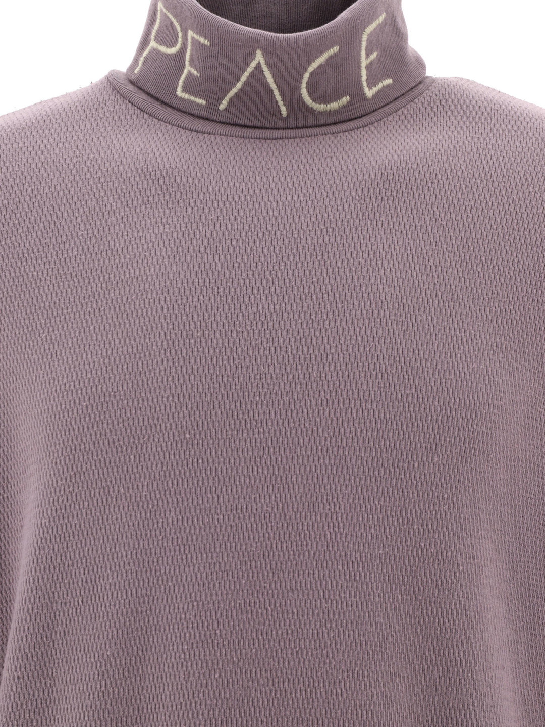 Embroidered Turtleneck Knitwear Purple