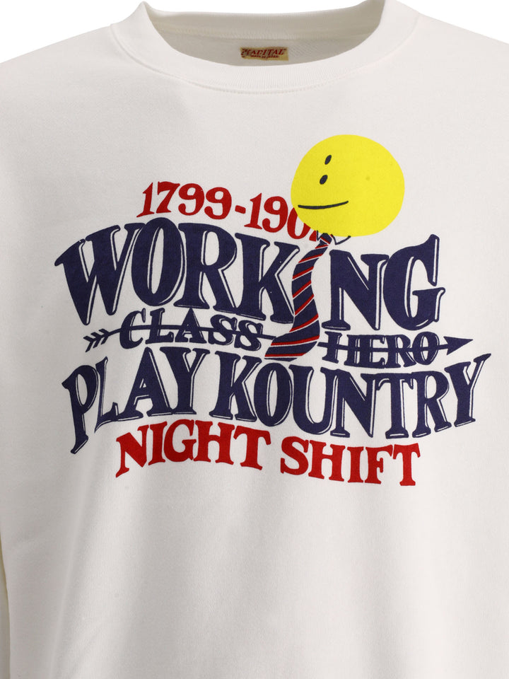 Night Shift Sweatshirts White