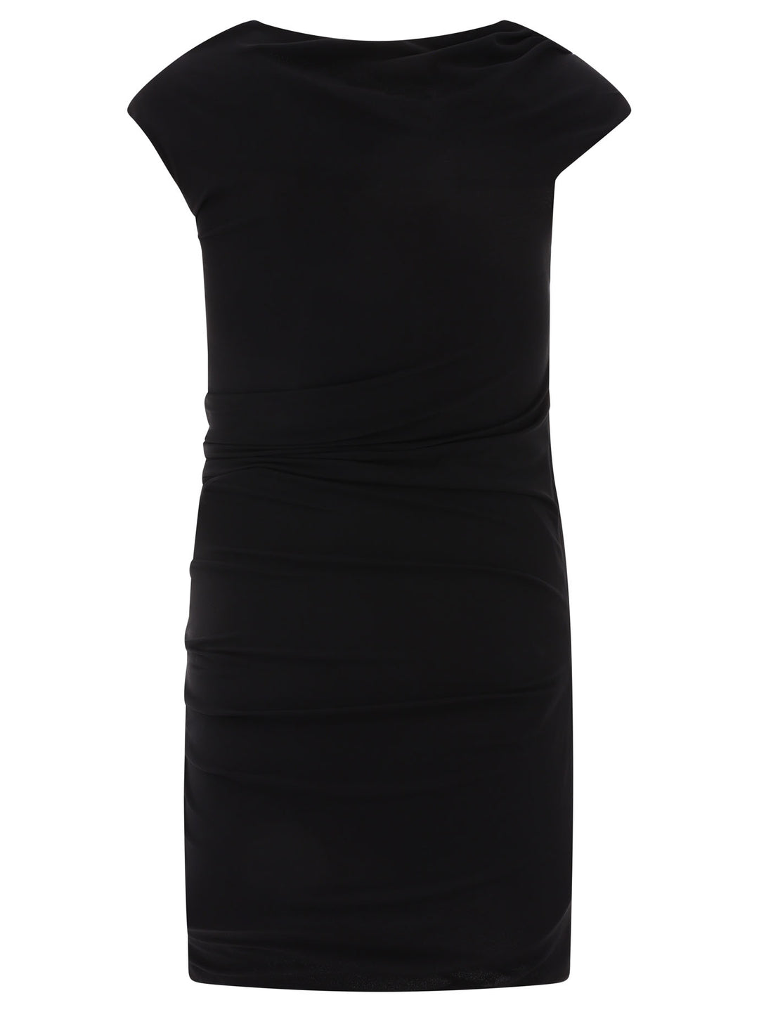 Asymmetric Crystal Knot Dress Dresses Black