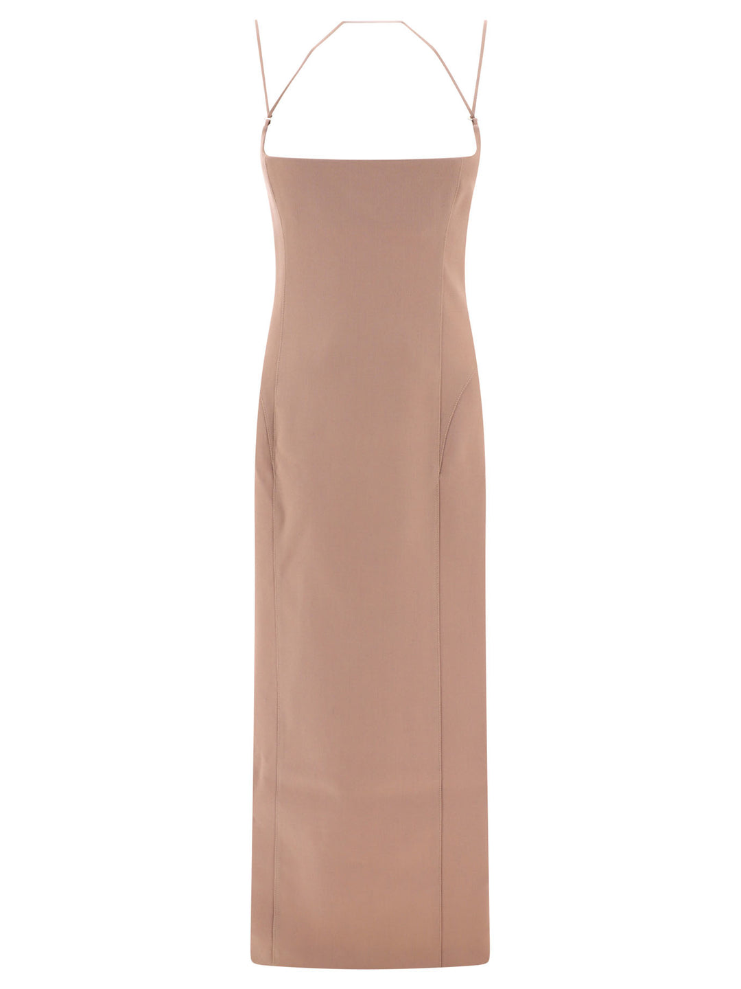 Gabardine Midi Dress Dresses Beige