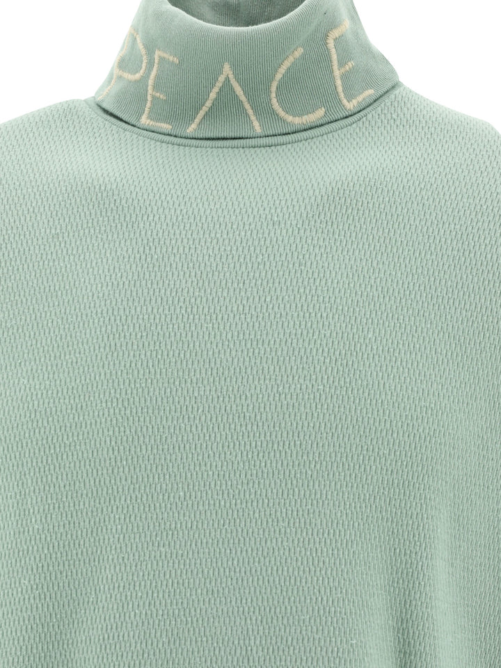 Embroidered Turtleneck Knitwear Green