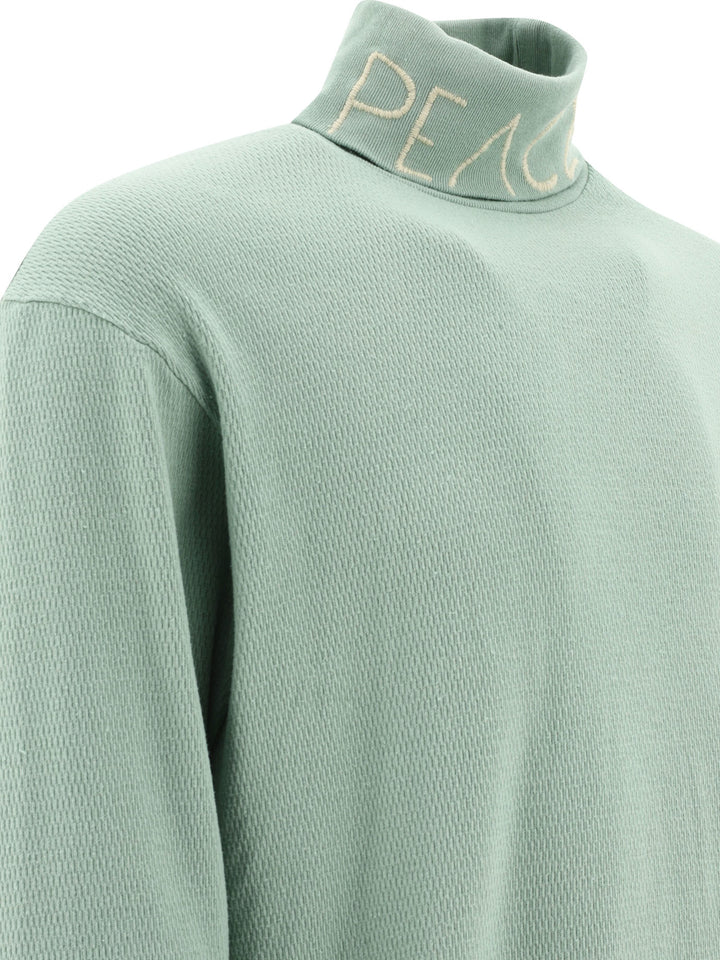 Embroidered Turtleneck Knitwear Green