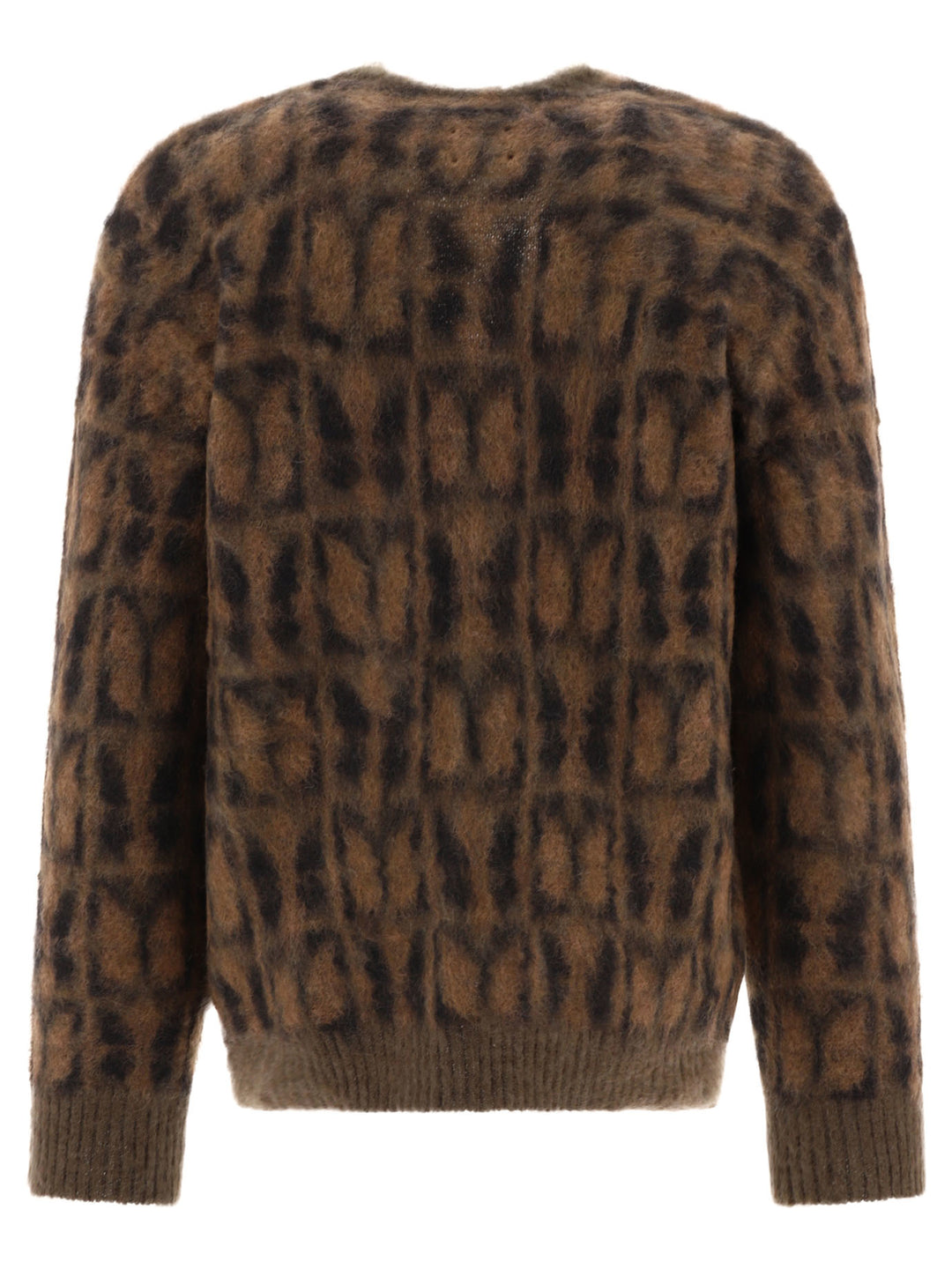 Mohair Cardigan Knitwear Brown