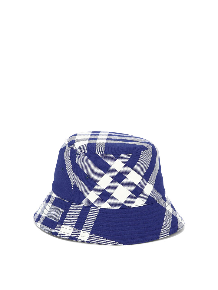 Check Bucket Hat Hats Blue