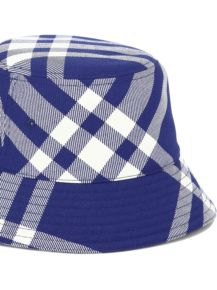 Check Bucket Hat Hats Blue