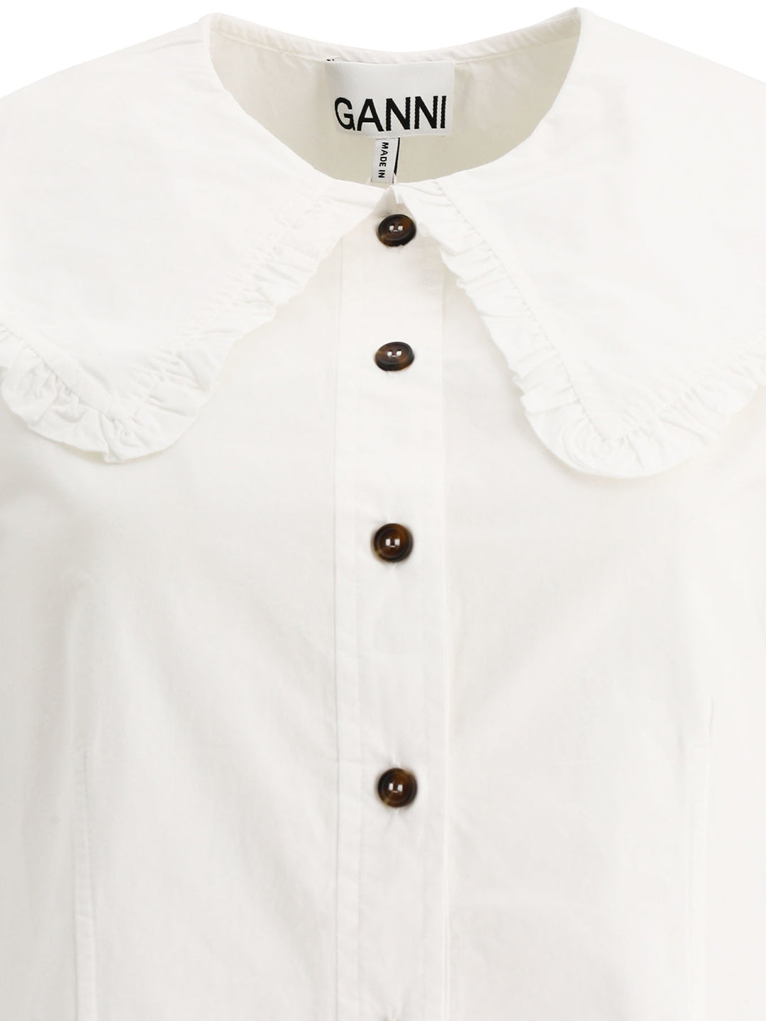 Poplin Blouse Tops White