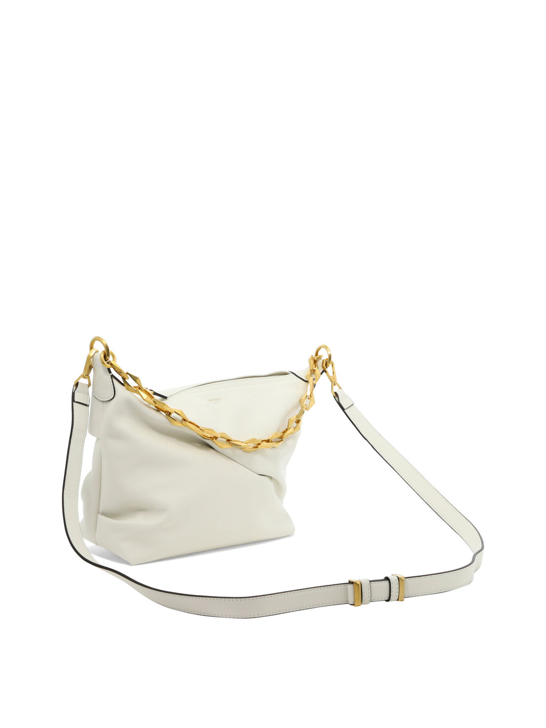 Diamond Soft Hobo Shoulder Bags White