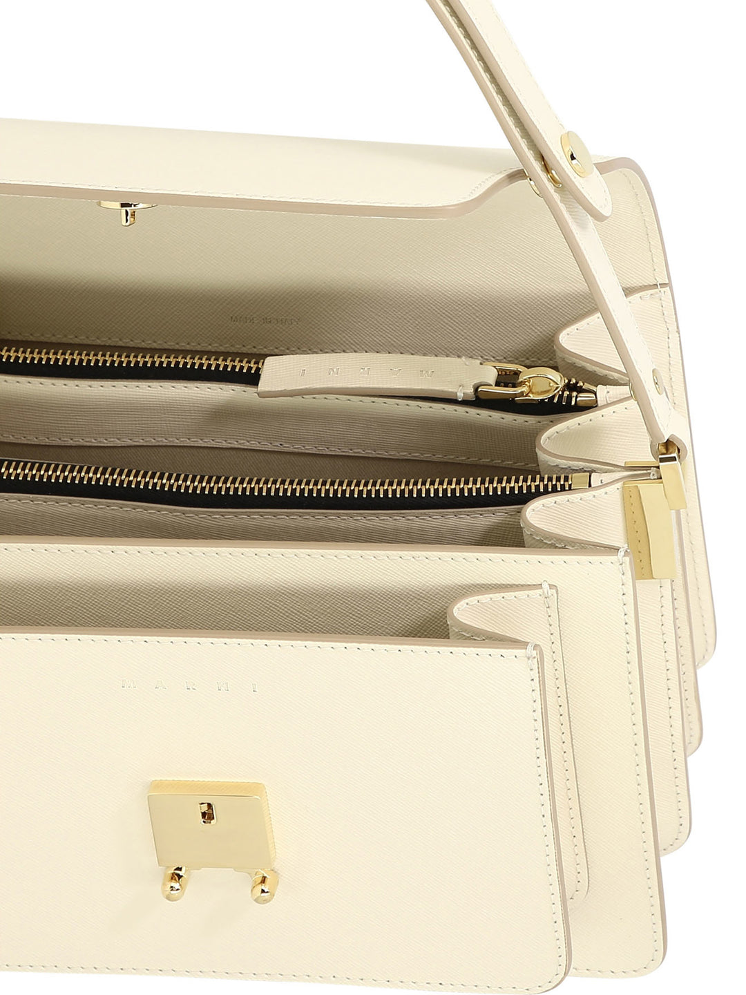 Trunk Media Shoulder Bags White