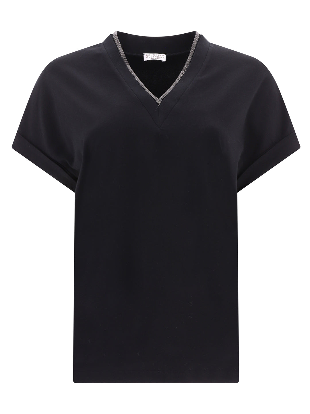 Precious Neckline T-Shirts Black