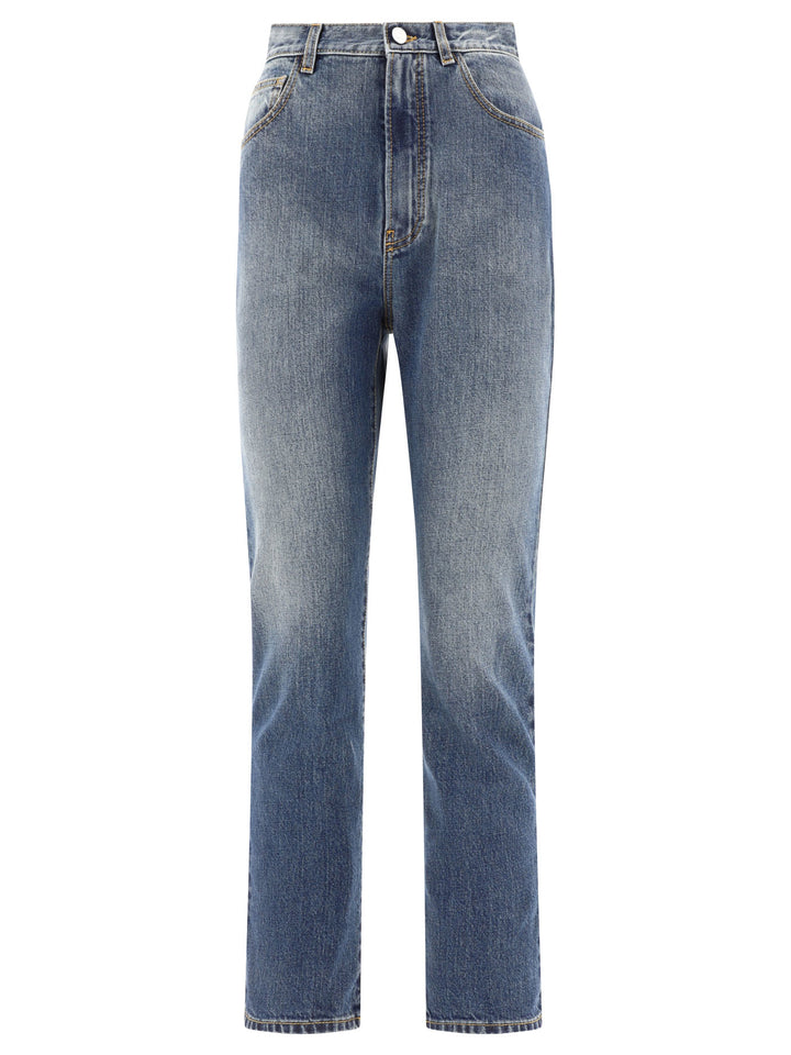 Straight-Leg Jeans Blue