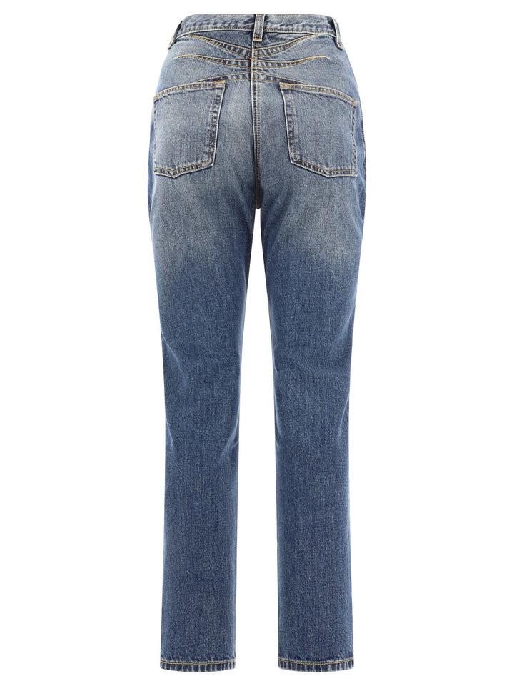 Straight-Leg Jeans Blue