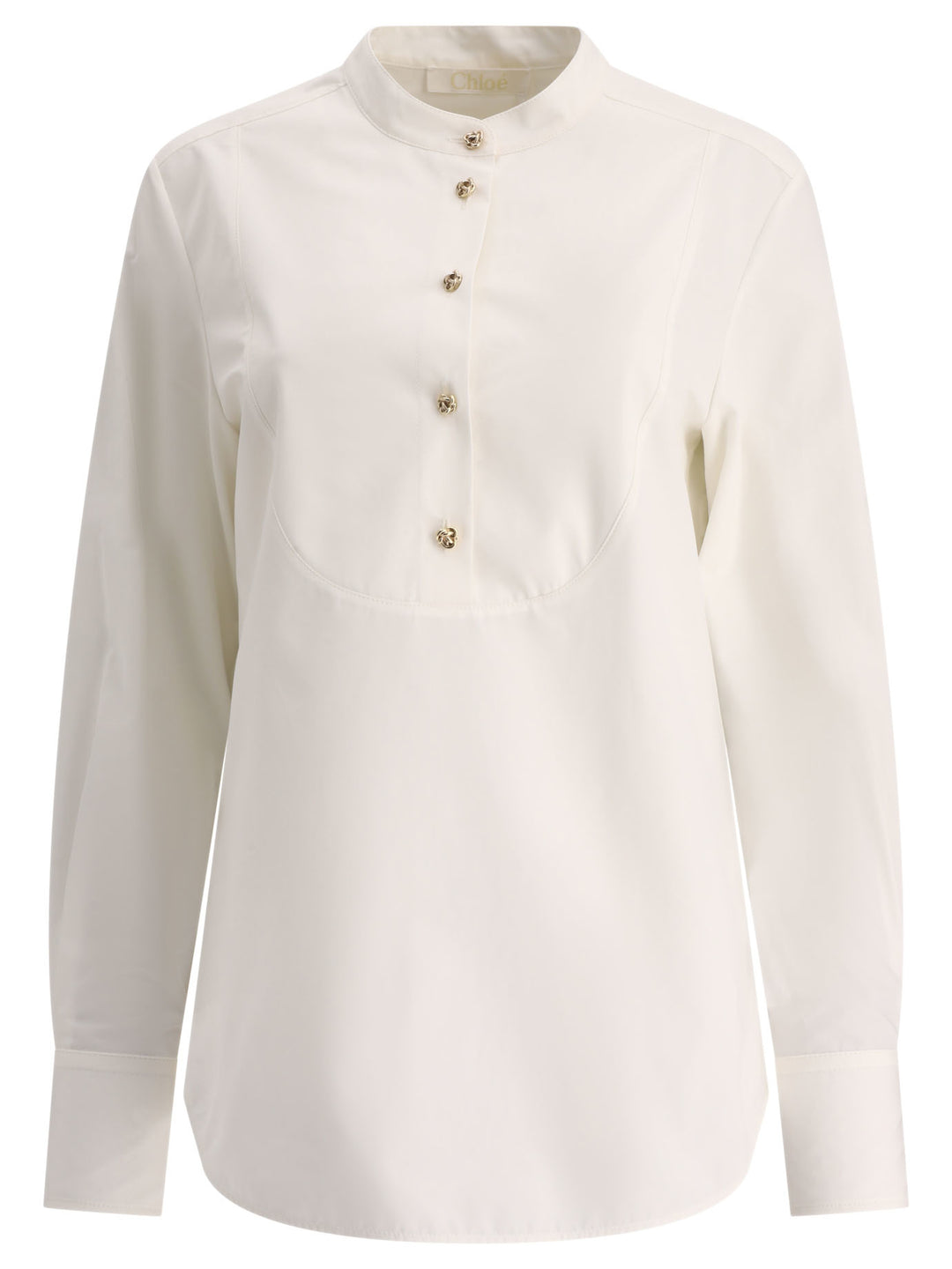 Tuxedo Shirt Tops Beige