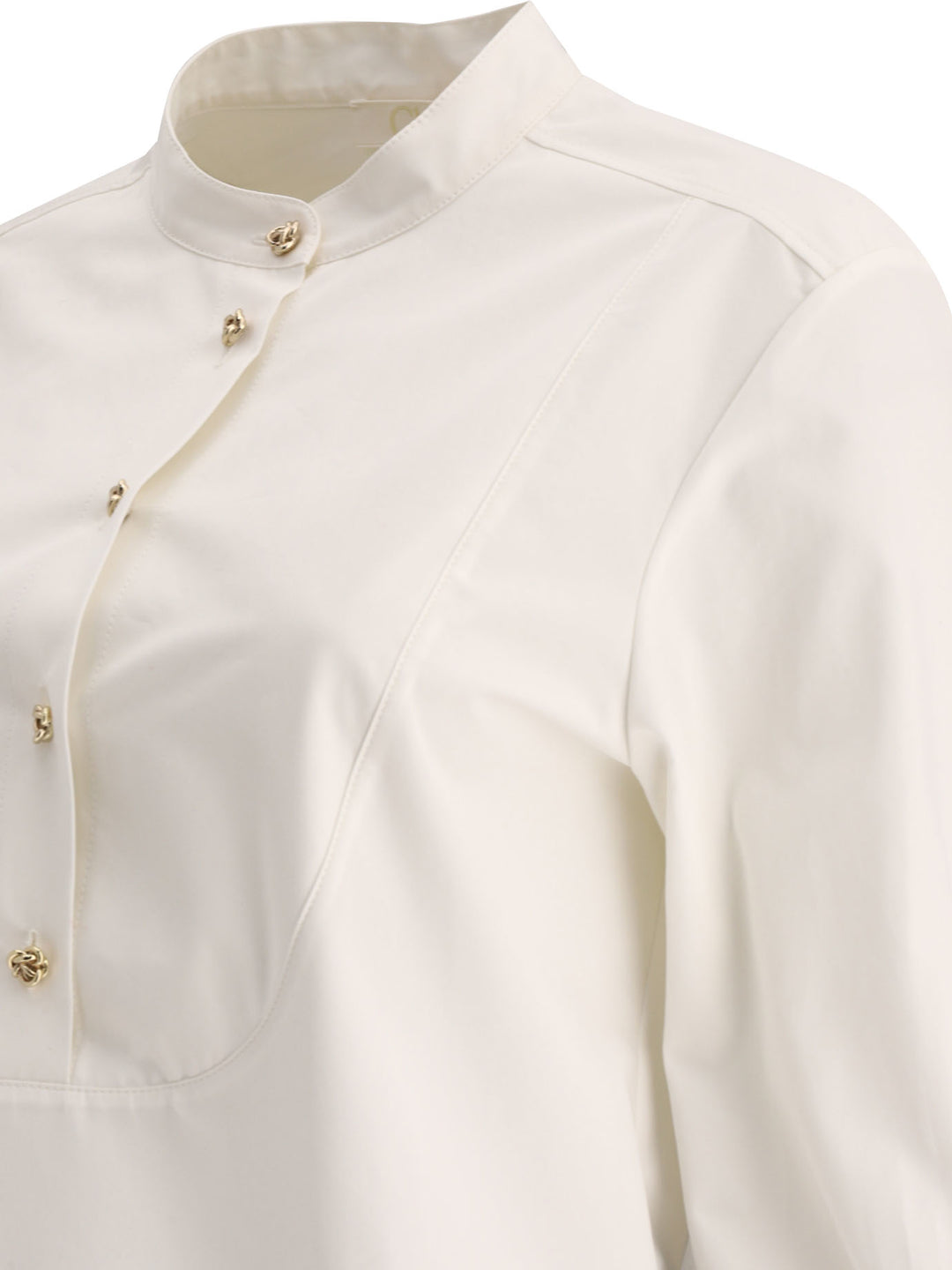 Tuxedo Shirt Tops Beige