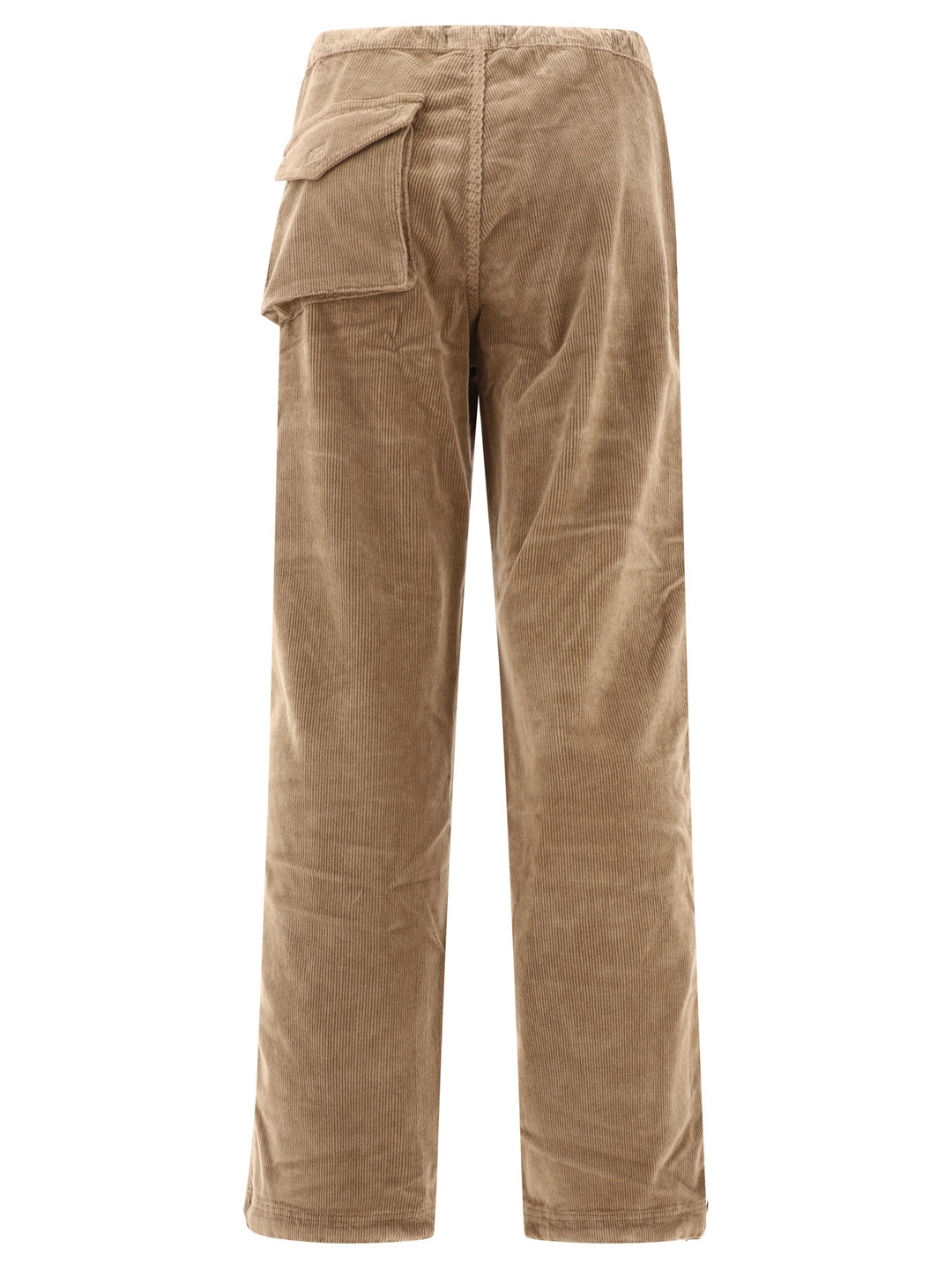 Corduroy Drawstring Trousers Brown