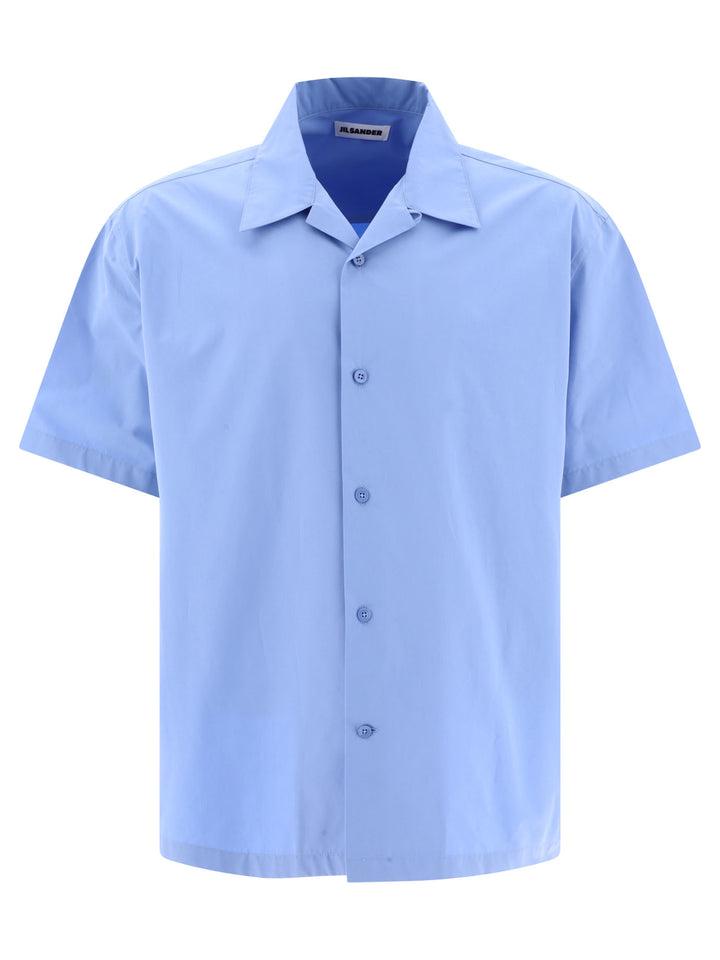 Poplin Shirt Shirts Light Blue