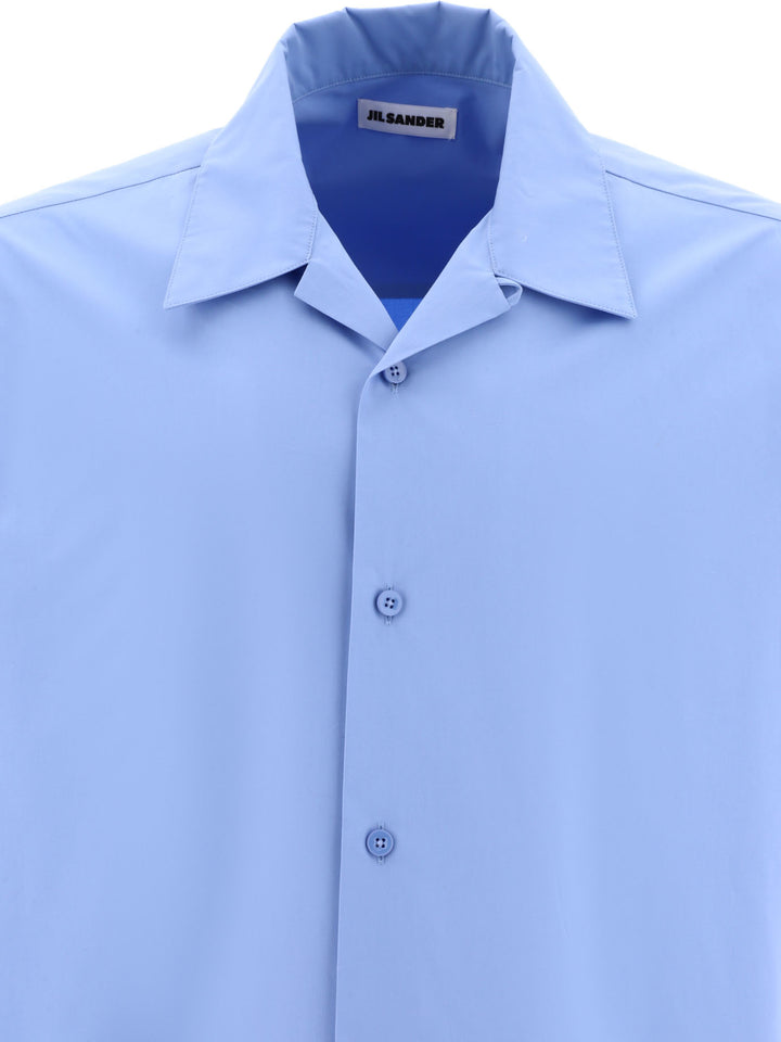 Poplin Shirt Shirts Light Blue