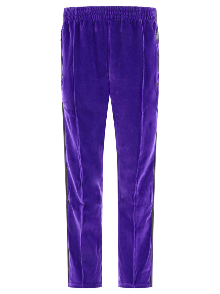 Velour Track Trousers Purple