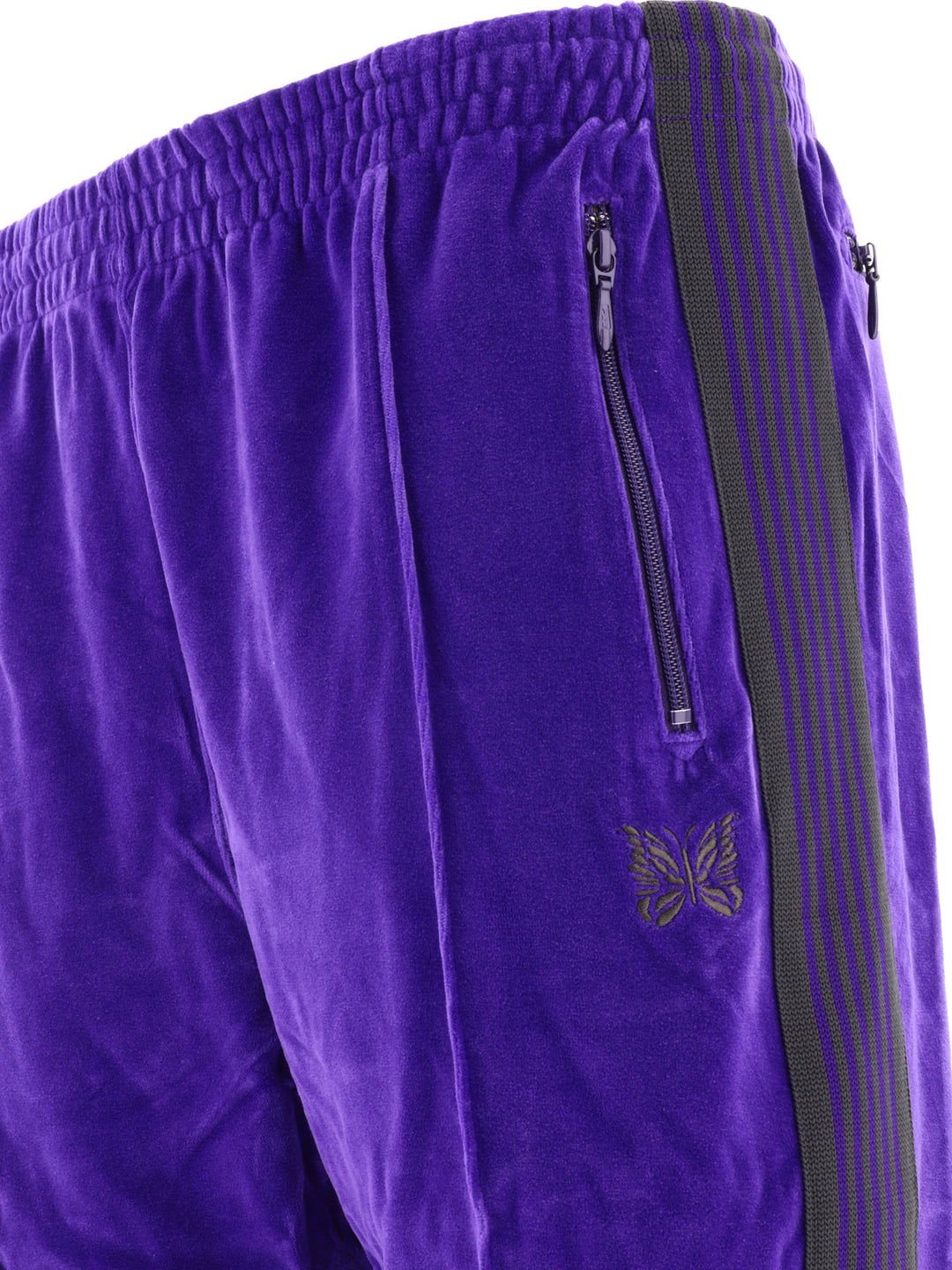 Velour Track Trousers Purple