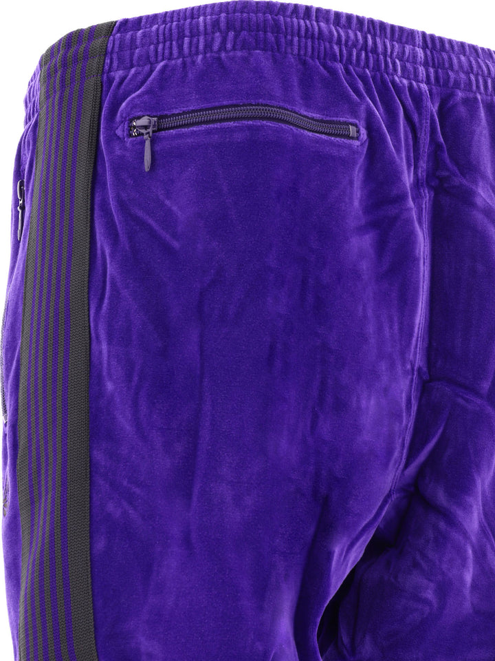 Velour Track Trousers Purple