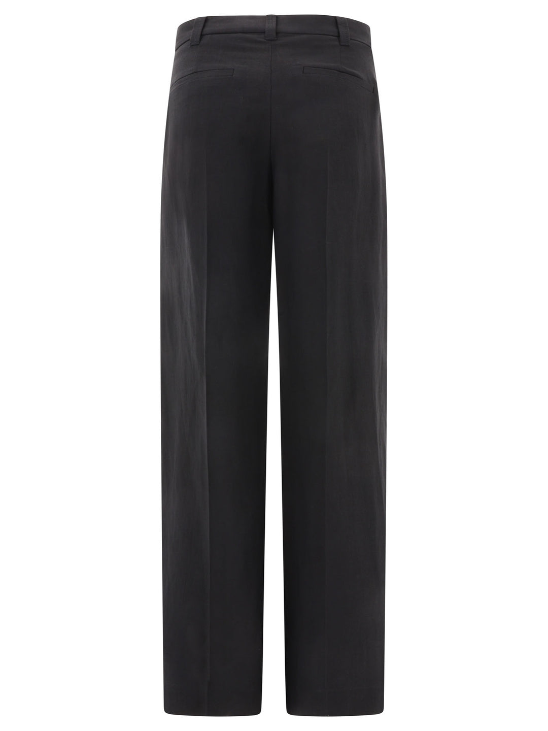 Wide Tailored Trousers Black