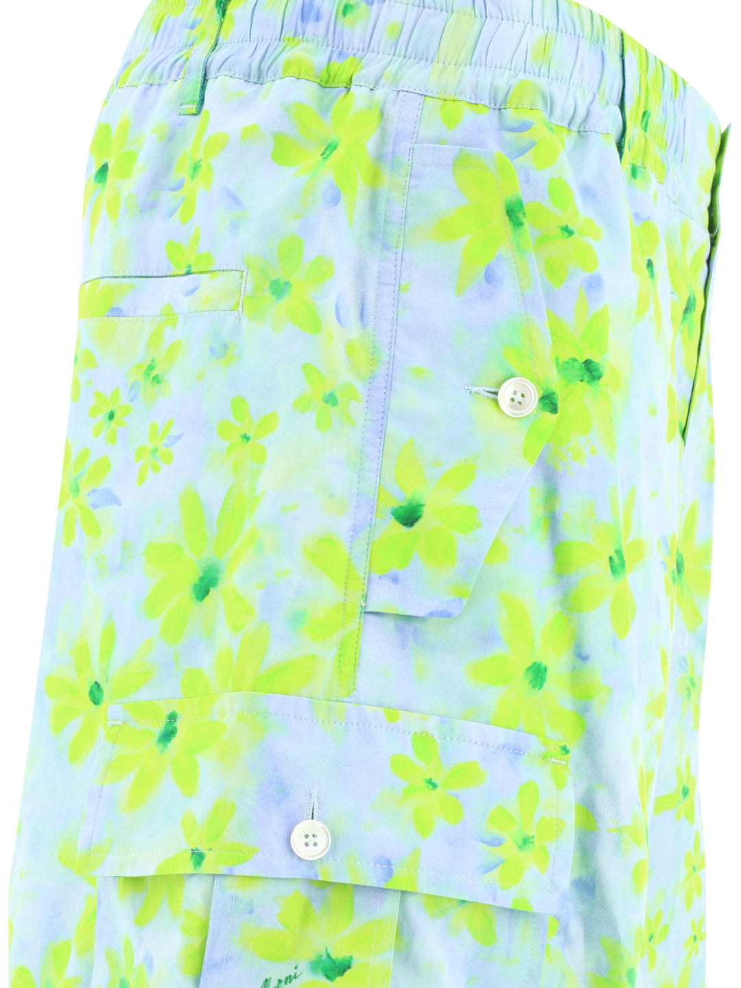 Cargo  With Parade Print Trousers Light Blue