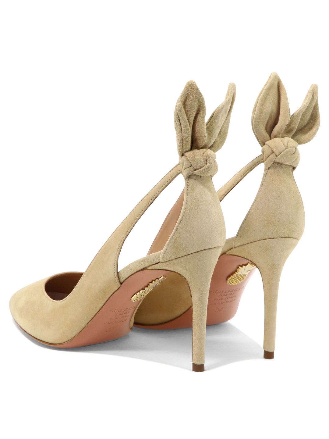 Bow Tie 85 Heeled Shoes Beige