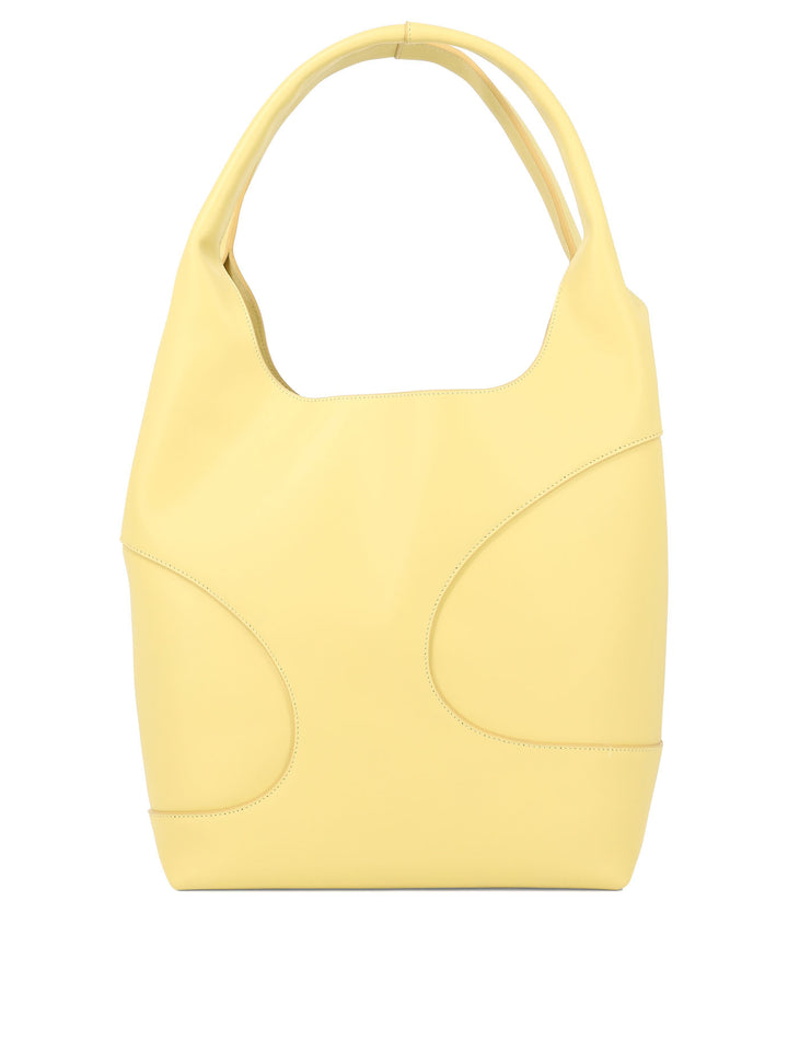 Hobo Bag With Cut-Out Detailing Shoulder Bags Yellow