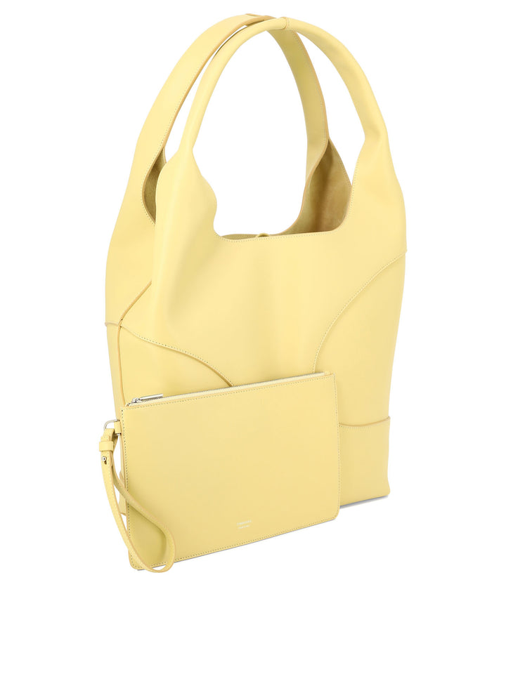 Hobo Bag With Cut-Out Detailing Shoulder Bags Yellow