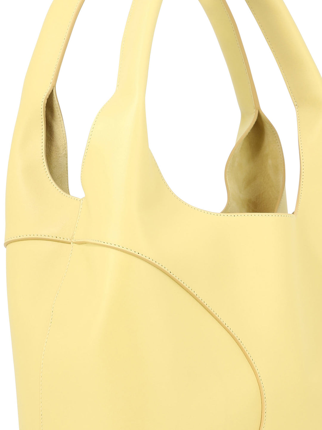 Hobo Bag With Cut-Out Detailing Shoulder Bags Yellow