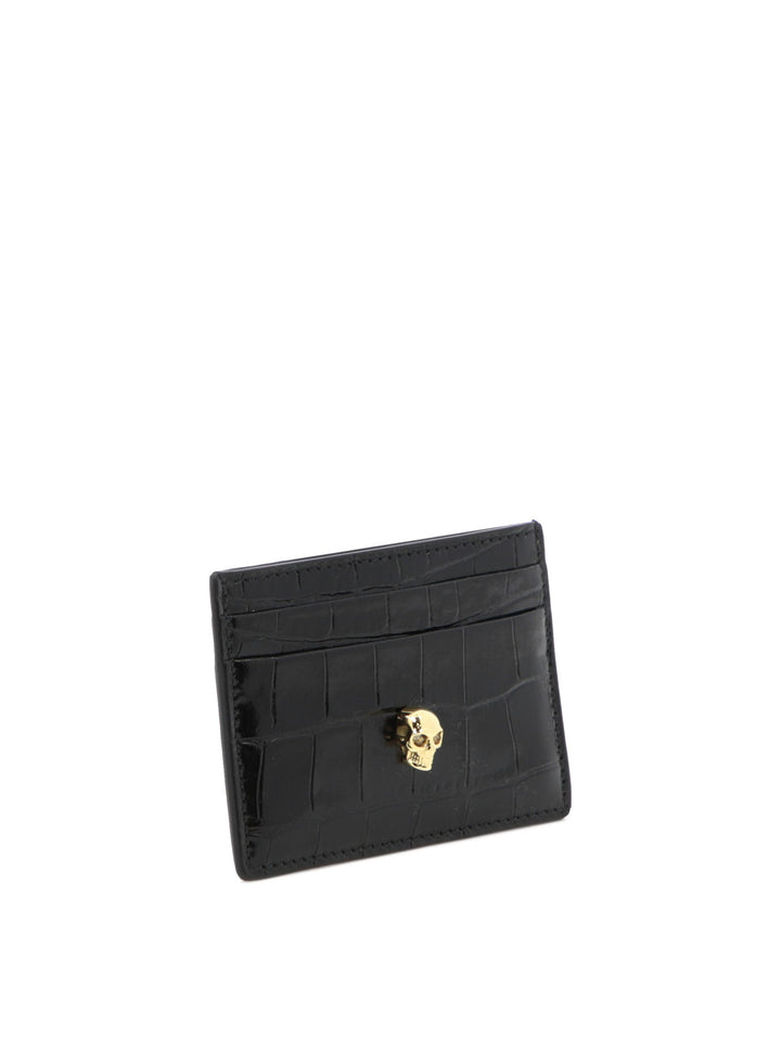 Skull Wallets & Card Holders Black