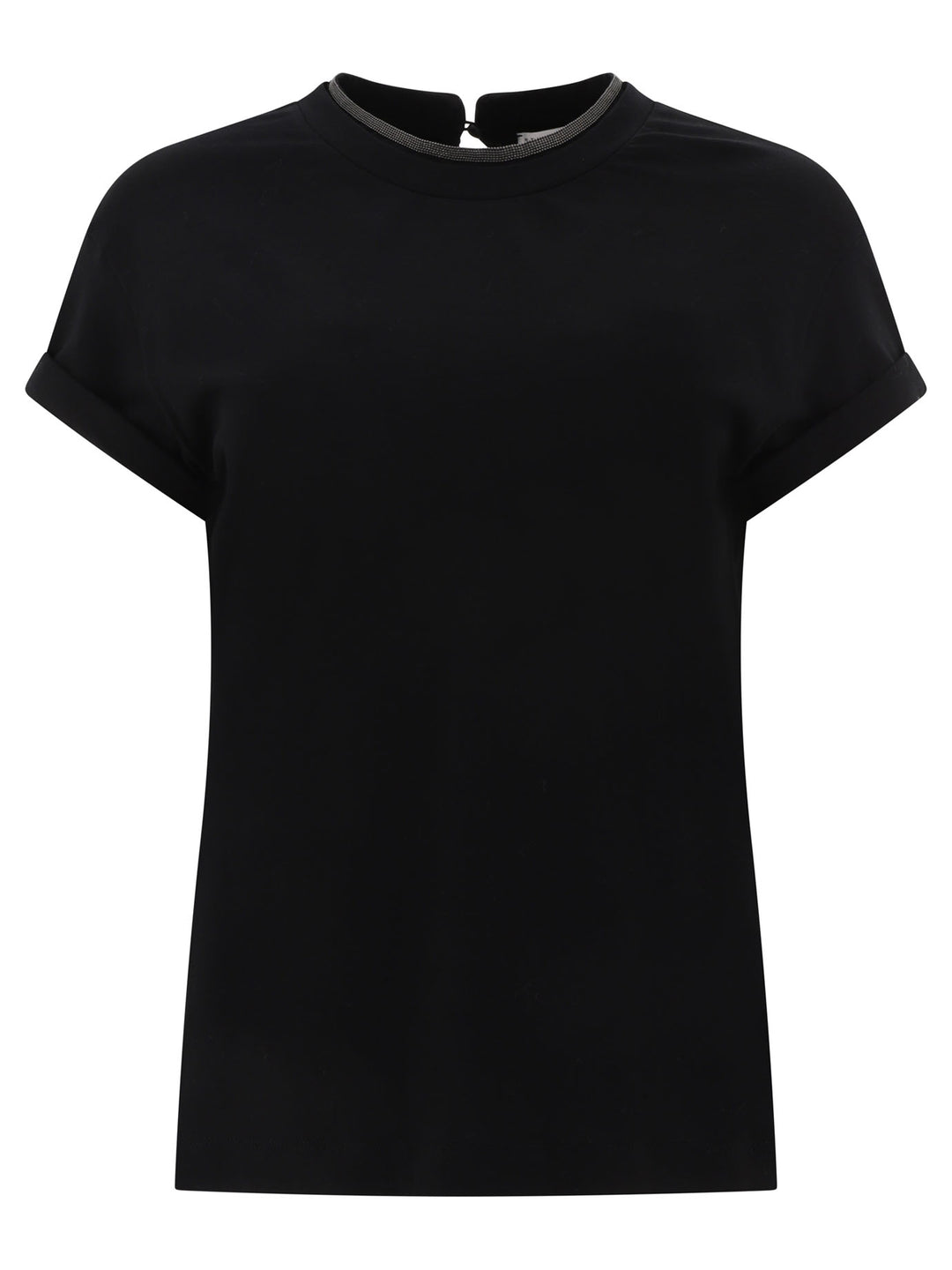 Precious Collar T-Shirts Black