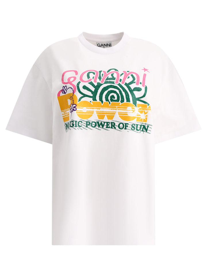 Multi Flower T-Shirts White