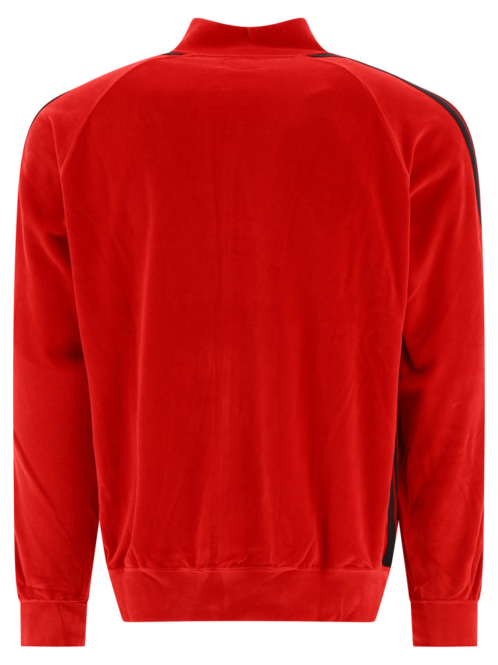 Velvet Sweatshirt Sweatshirts Red