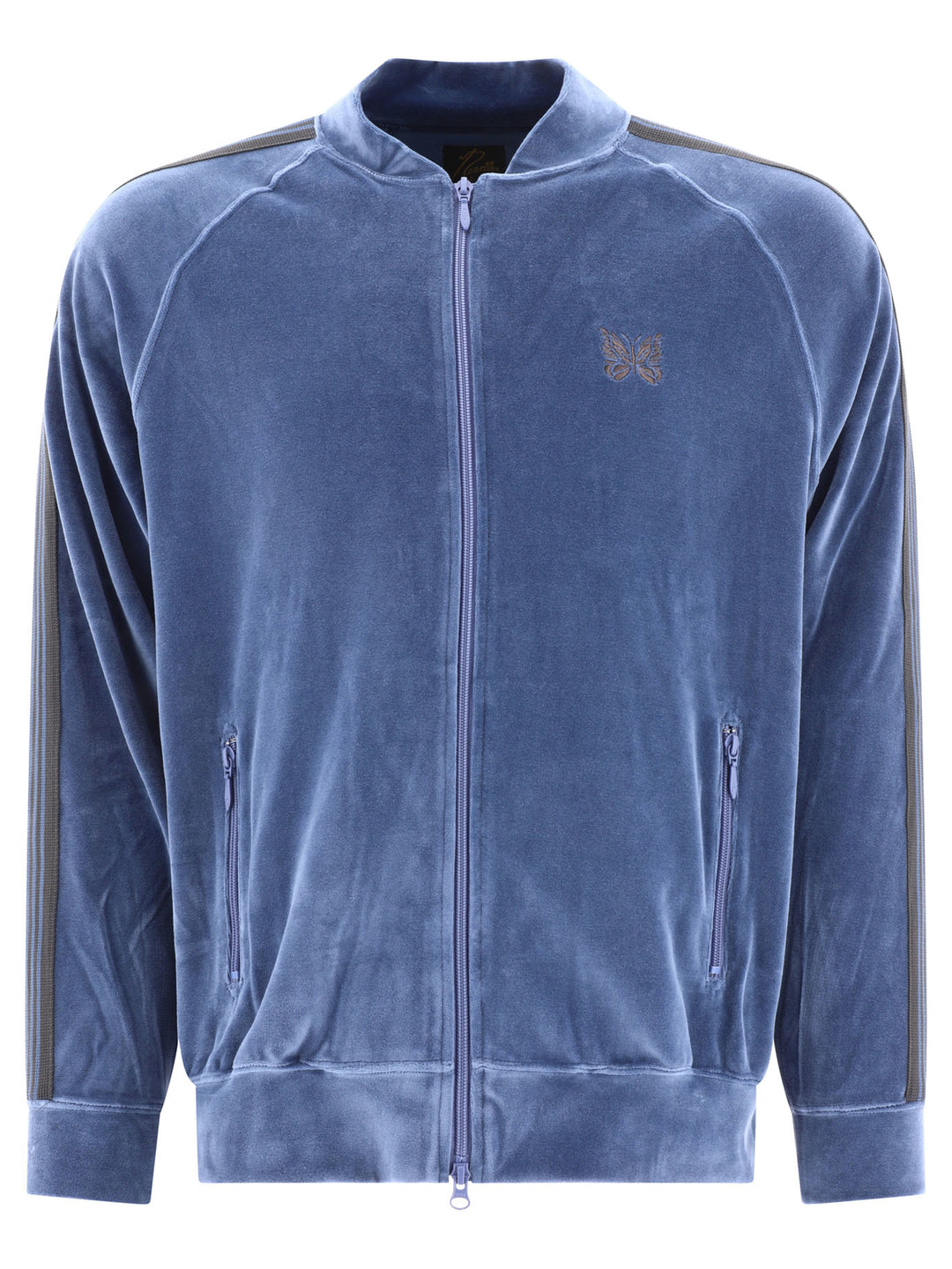 Velvet Sweatshirt Sweatshirts Light Blue