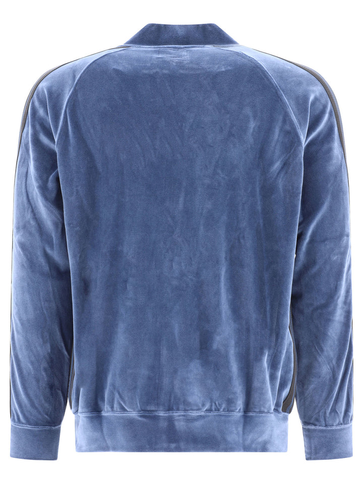 Velvet Sweatshirt Sweatshirts Light Blue