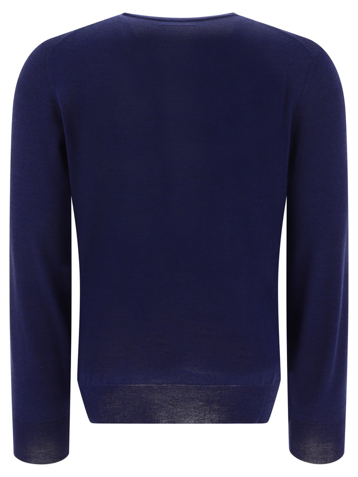 Lightweight Cashmere And Silk Sweater Knitwear Blue