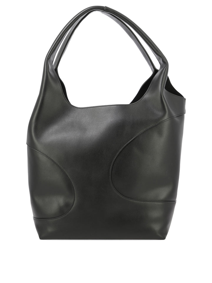 Hobo Bag With Cut-Out Detailing Shoulder Bags Black