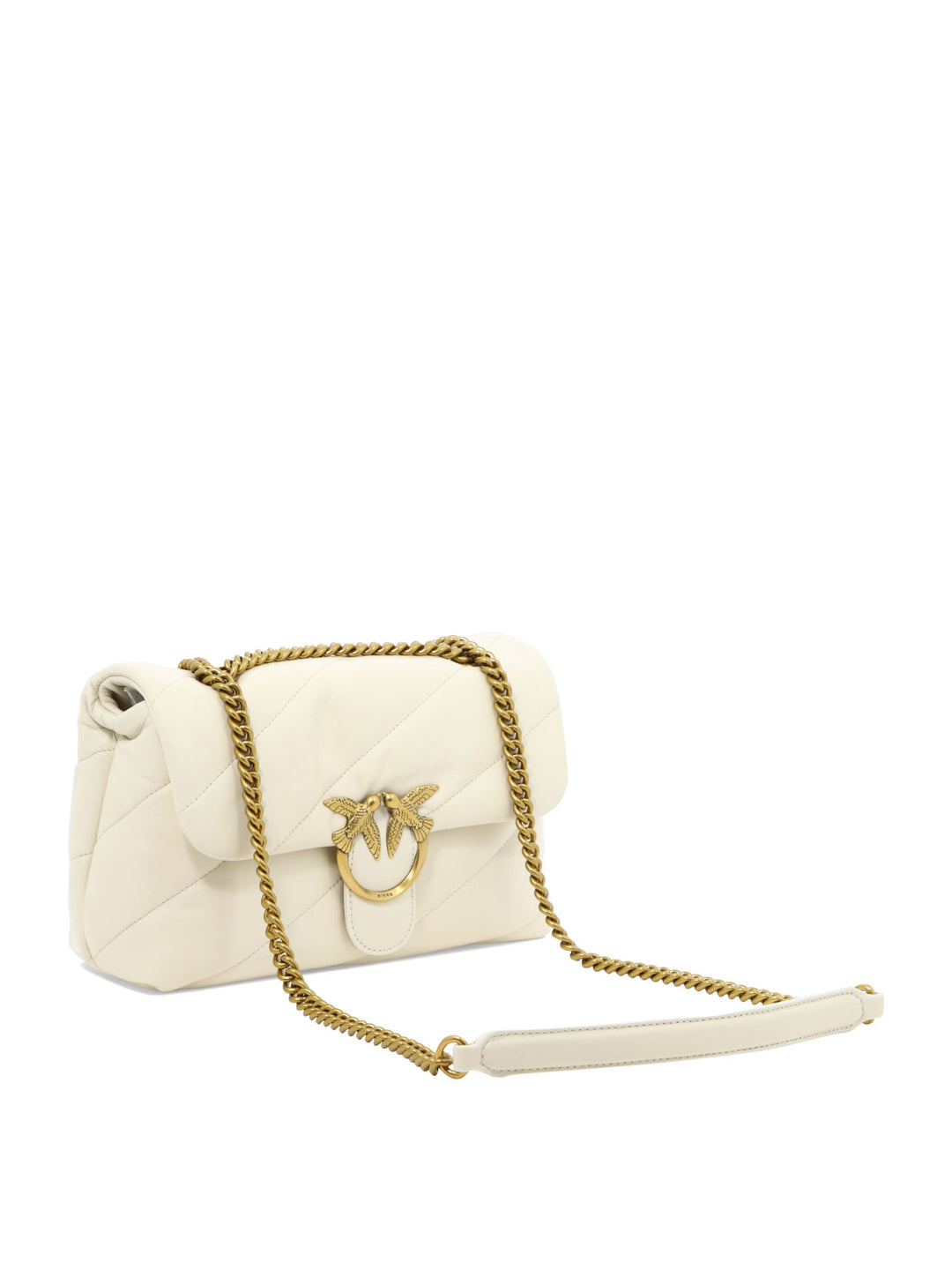 Love Classic Puff Shoulder Bags White