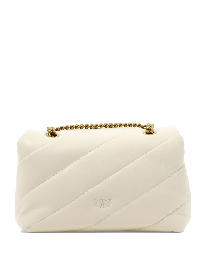 Love Classic Puff Shoulder Bags White