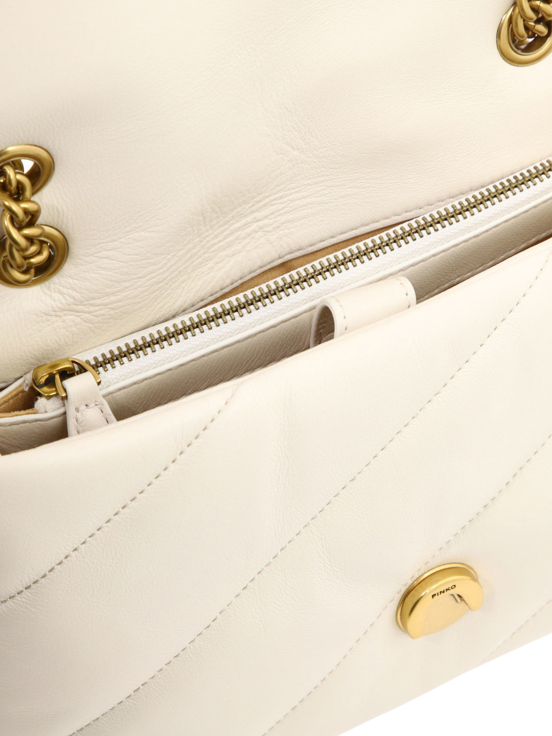 Love Classic Puff Shoulder Bags White