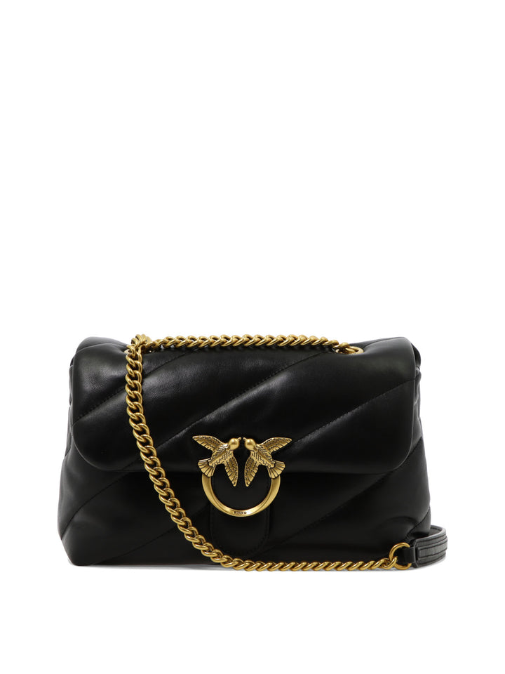 Love Classic Puff Shoulder Bags Black