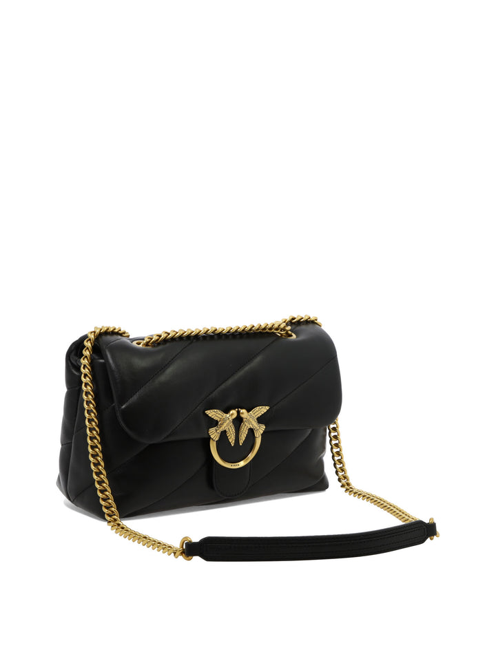 Love Classic Puff Shoulder Bags Black