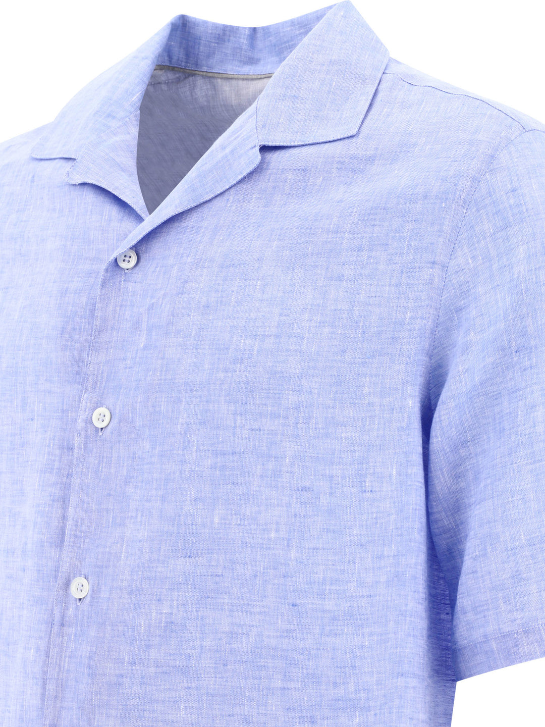 Chambray Linen Shirt Shirts Light Blue