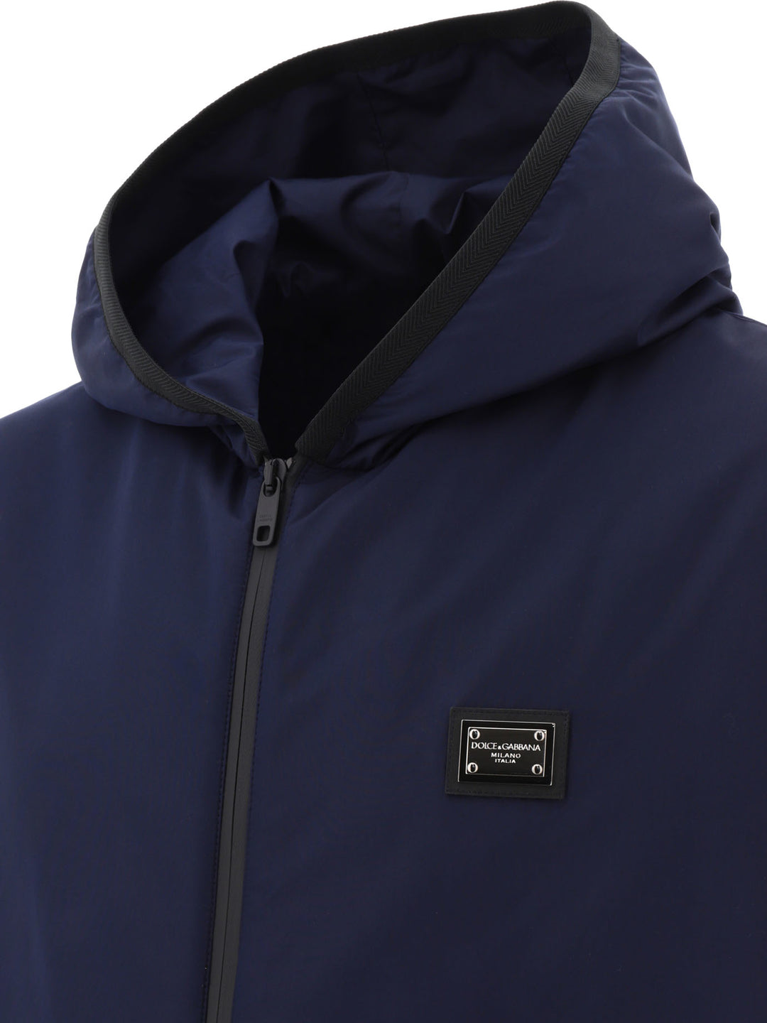 Hooded Sports Vest Jackets Blue