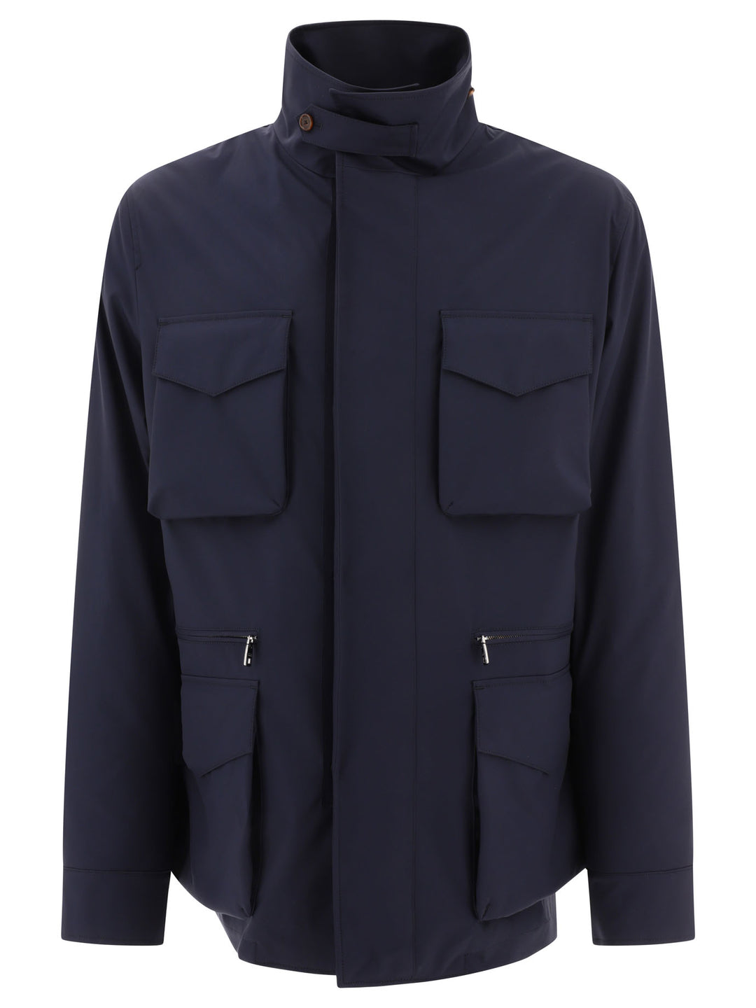 Technical Fabric Safari Jacket Jackets Blue