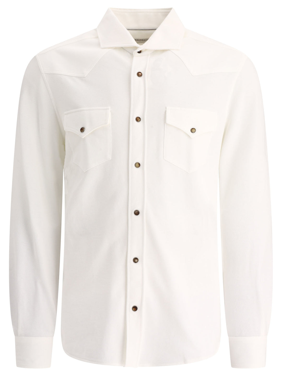 Shirt With Chest Pockets Shirts White