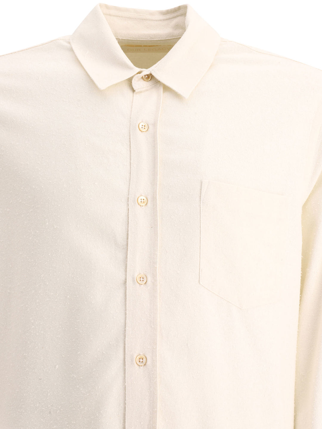 Raw Silk Classic Shirt Shirts White