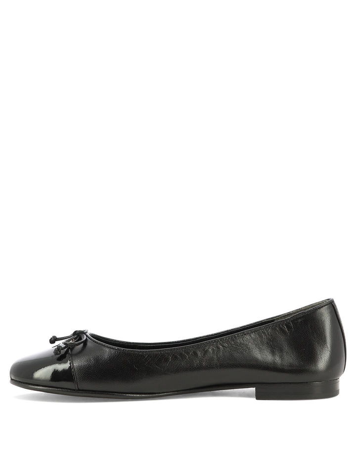 Cap-Toe Ballerinas Black